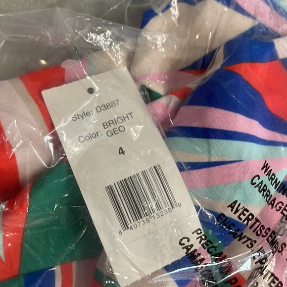 ALESSI one shoulder patterned maxi dress in bright geo - Picture 5 of 6